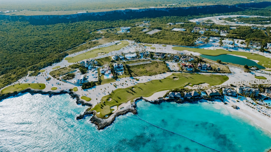 beachfront resort aerial view landscape