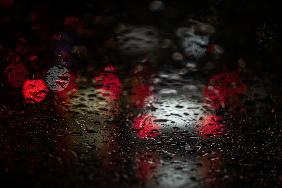 car window night drive