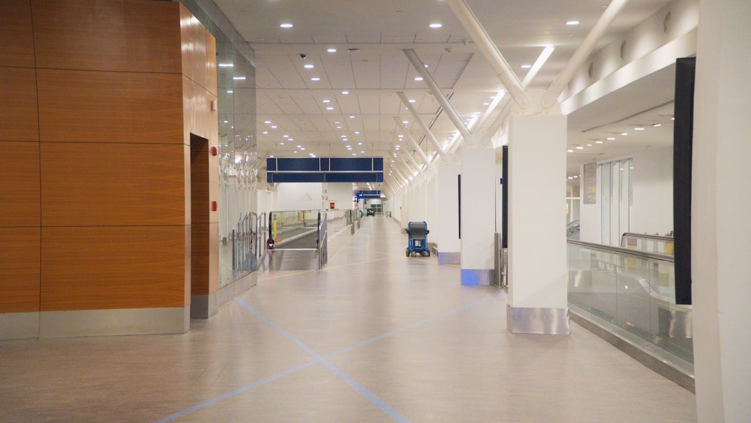 airport terminal interior hallway
