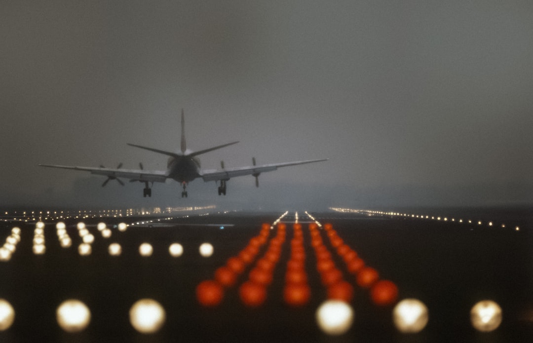 airplane landing airport runway