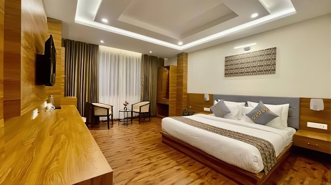 hotel room bed modern interior