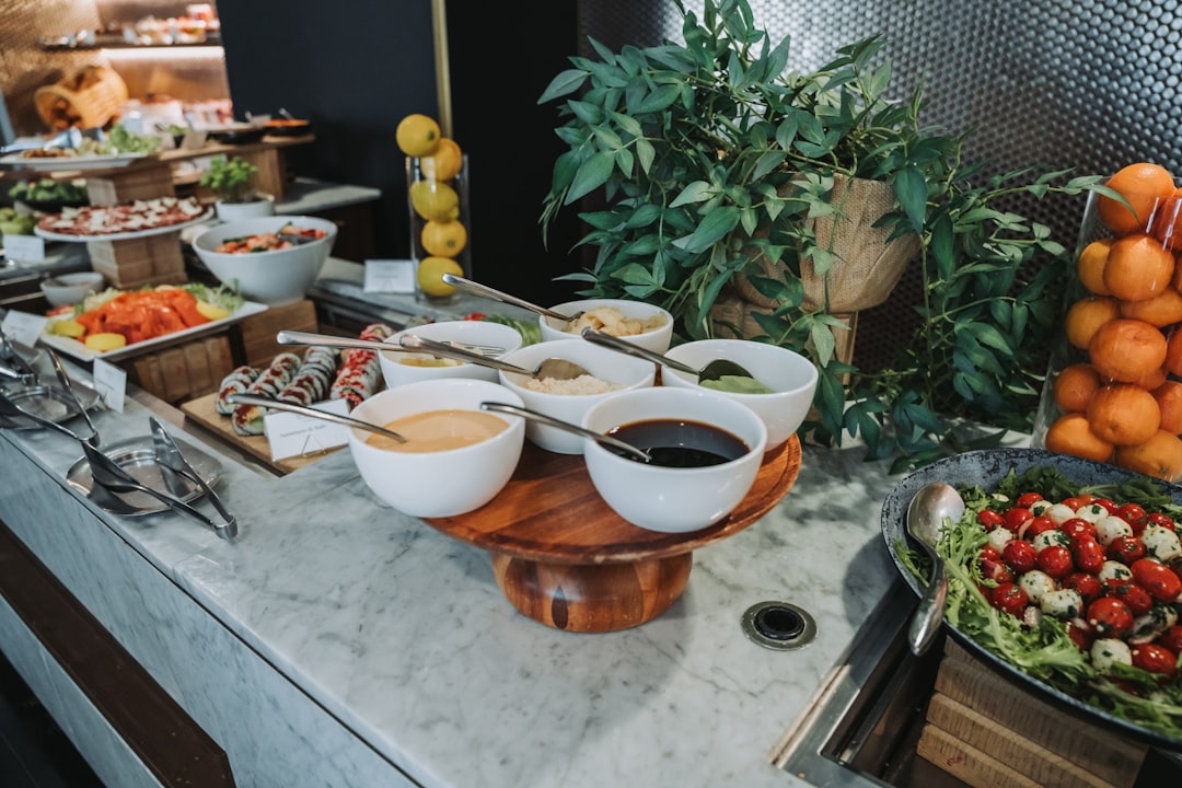 resort breakfast buffet spread