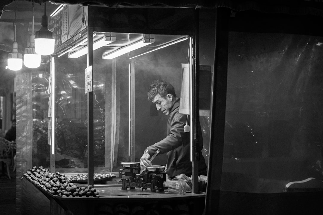 night market street vendor
