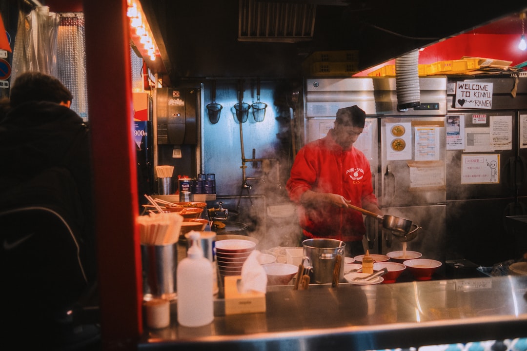 asian restaurant kitchen noodles