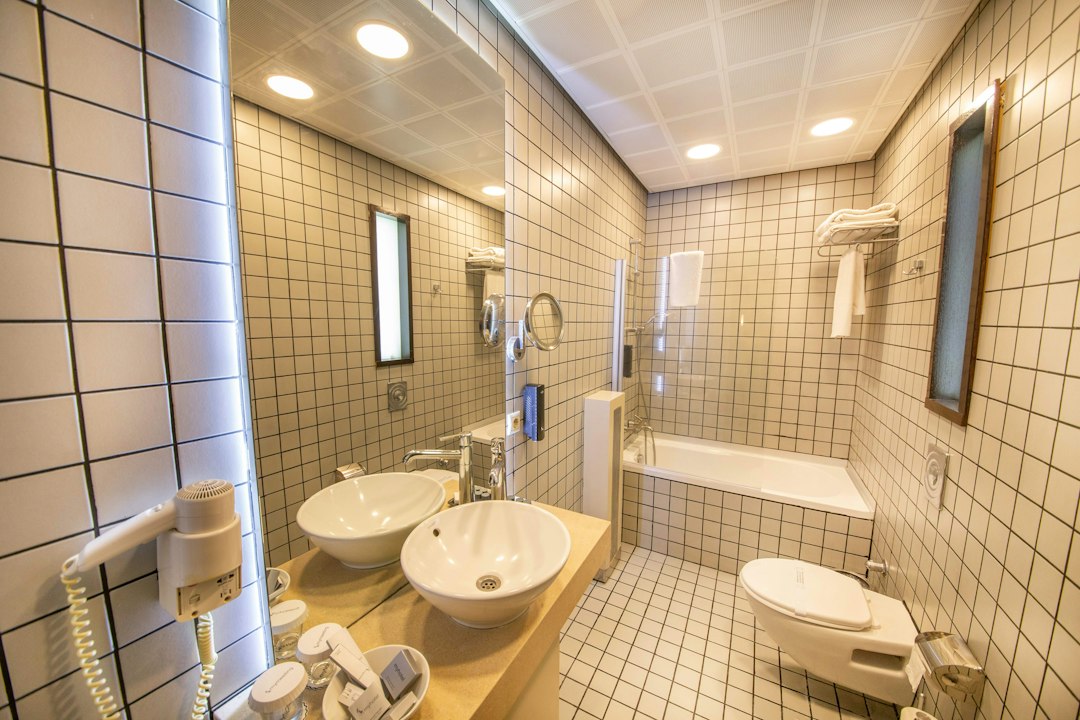 hotel shower heater bathroom